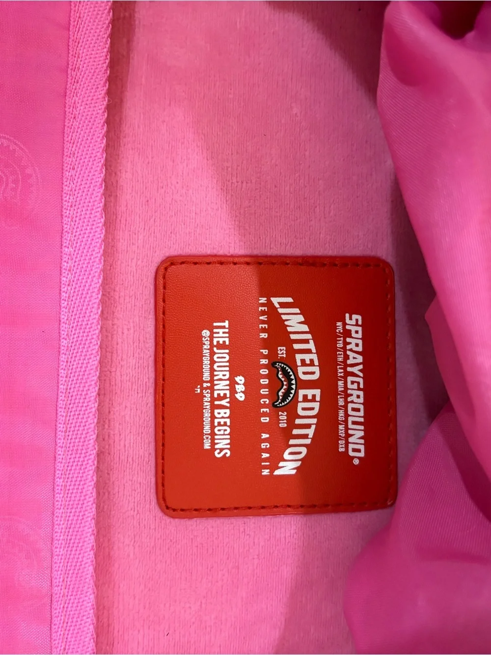 Authentic SprayGround pink Quilted Studded Backpack - Spraygroynd
